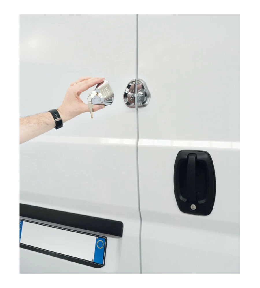 Kit 2 serrature aggiuntive per porte veicoli commerciali lampa "vigilant" - 65412
