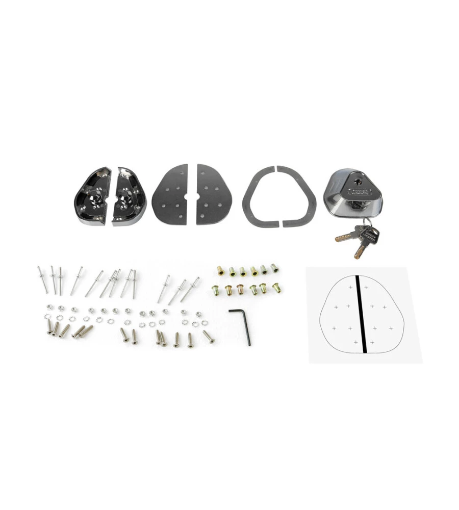 Kit 2 serrature aggiuntive per porte veicoli commerciali lampa "vigilant" - 65412