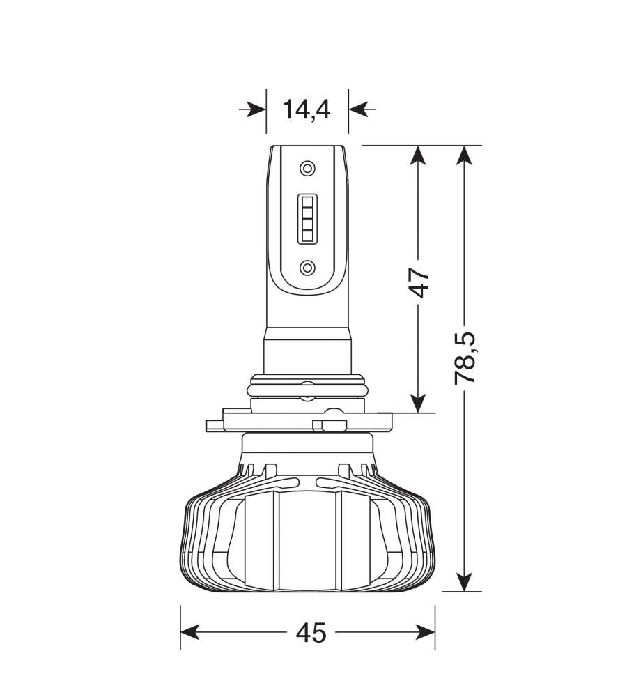 LAMPADE LED PER AUTO 9-32V HALO LED SERIE 5 BLASTER - (H10-HB3 9005) - 20W - P20D - 2 PZ  - SCATOLA  57794