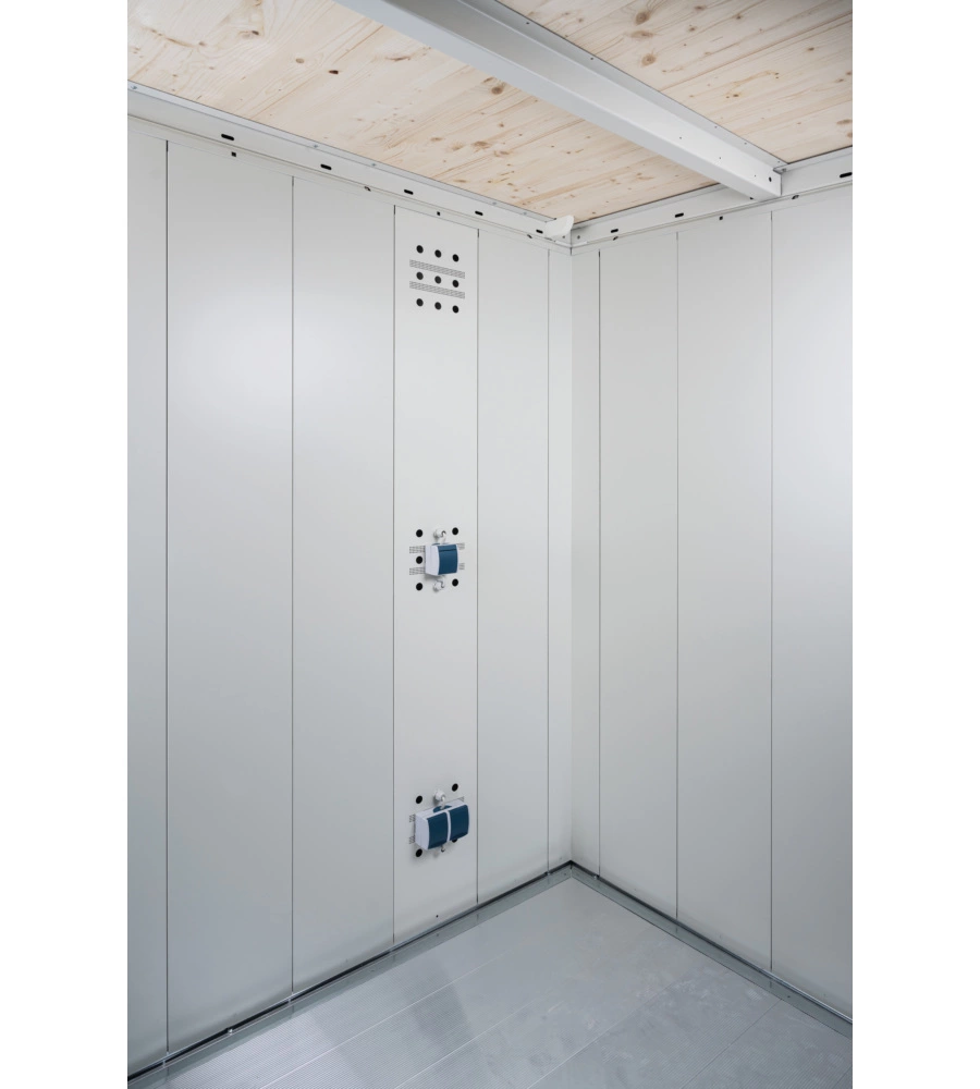 Biohort pannello di montaggio elettrico per casetta attrezzi neo grigio/bianco