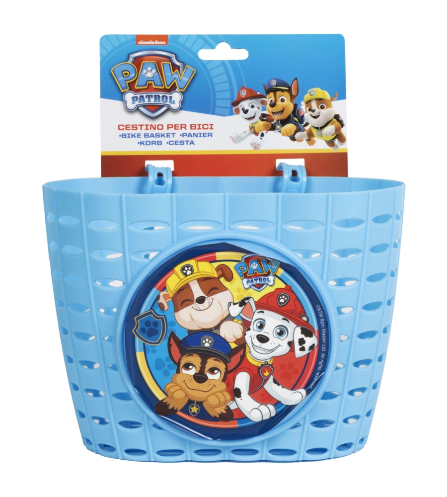 Cestino portaoggetti "paw patrol boy" azzurro