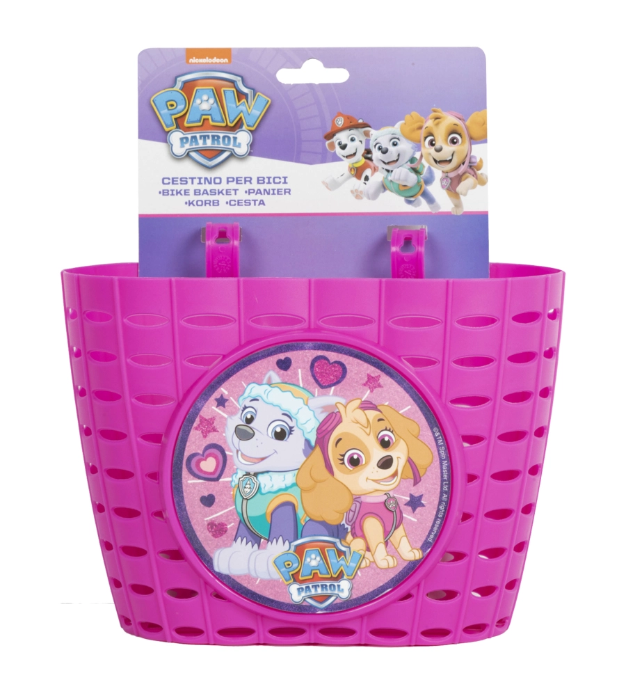 Cestino portaoggetti "paw patrol girl" rosa
