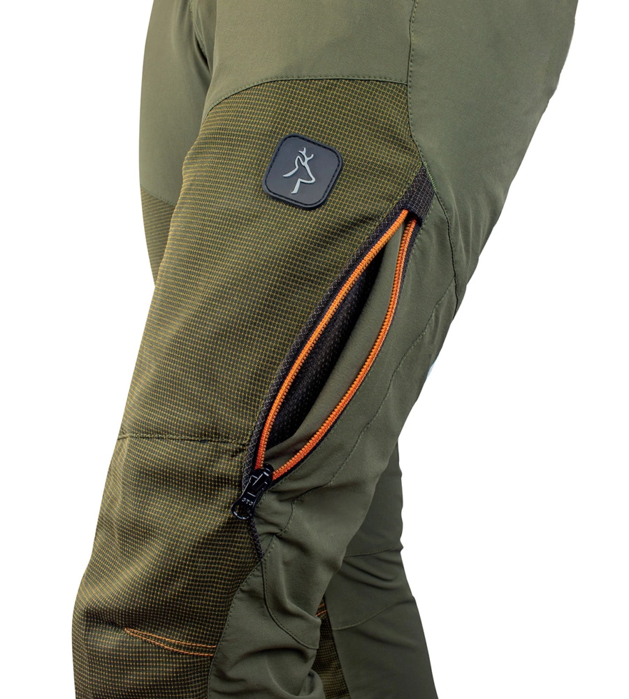 Pantalone da lavoro kapriol "tech" colore verde, tg xxxl