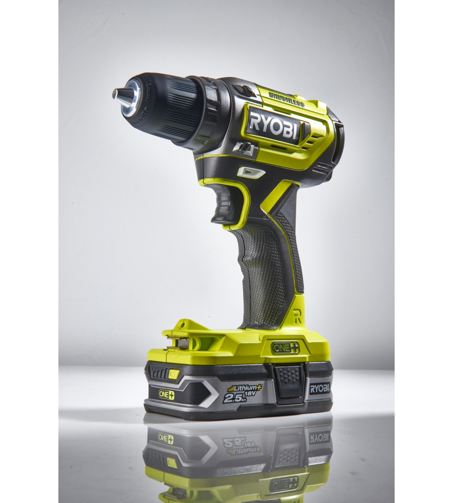 Trapano avvitatore a batteria ryobi "r18dd5-0" 18v, solo corpo macchina