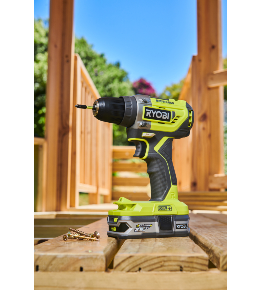 Trapano avvitatore a batteria ryobi "r18dd5-0" 18v, solo corpo macchina