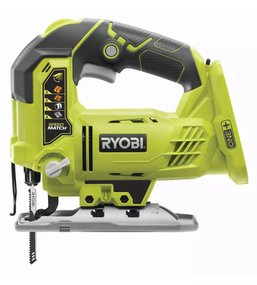 Seghetto alternativo pendolare a batteria ryobi "r18js-0" 25mm 18v, solo corpo macchina