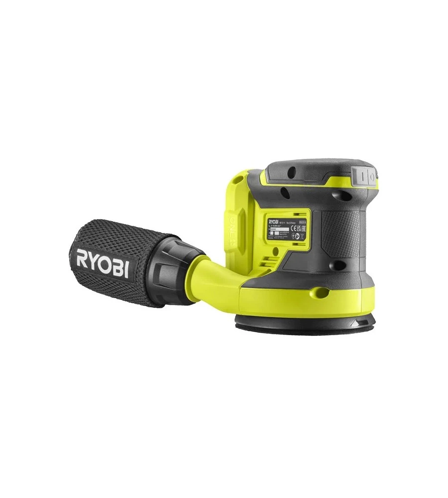 Levigatrice rotorbitale a batteria ryobi "r18ros-0" 18v, solo corpo macchina