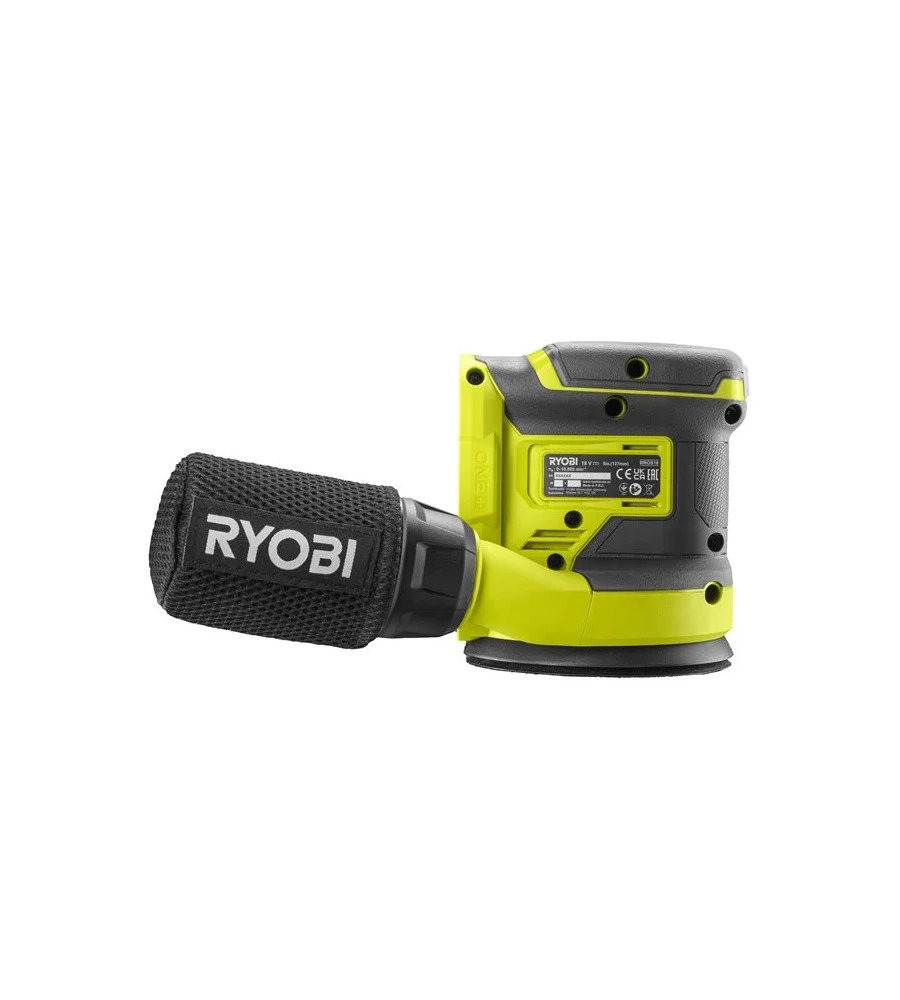 Levigatrice rotorbitale a batteria ryobi "r18ros-0" 18v, solo corpo macchina