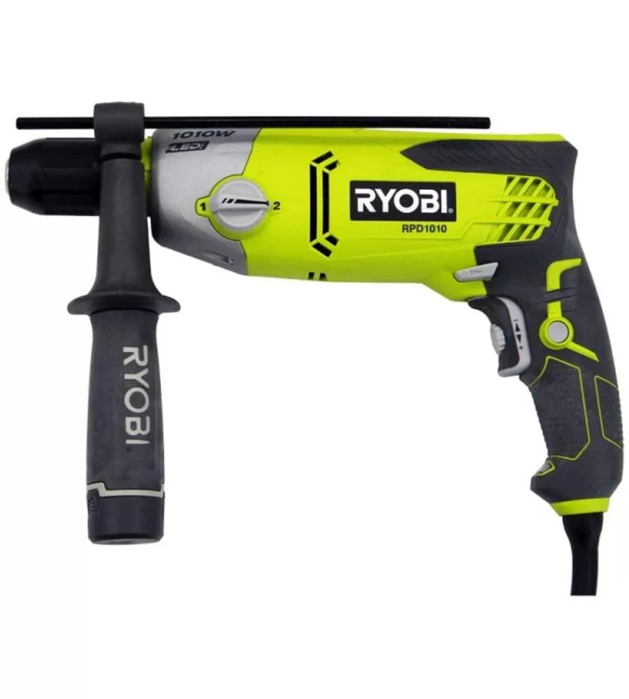 Kit valigetta trapano a percussione elettrico ryobi "rpd1010-k" 1010 w