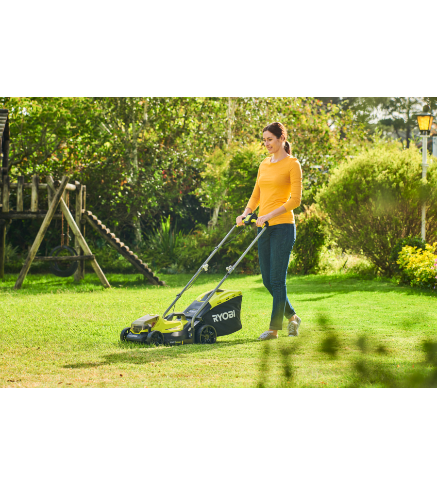 Tagliaerba a batteria ryobi "rlm18x33b40" taglio 33cm 18v 4ah