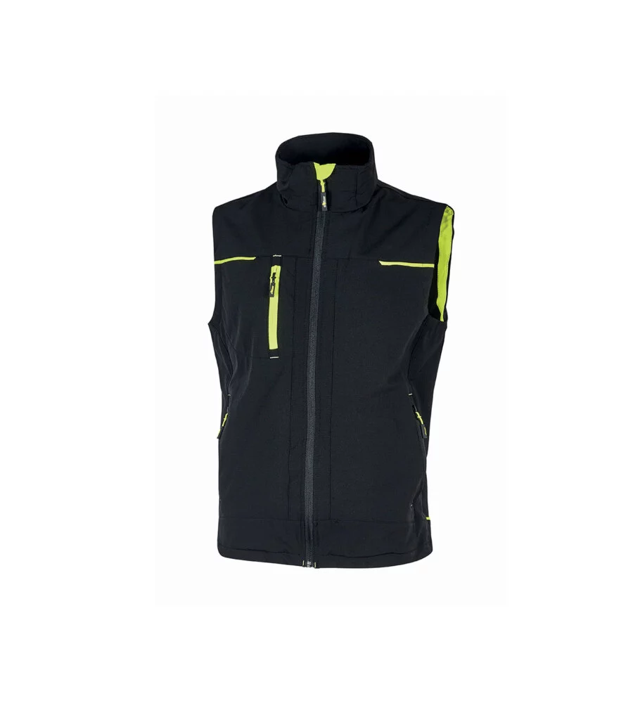 Gilet da lavoro saturn black carbon u-power - taglia l