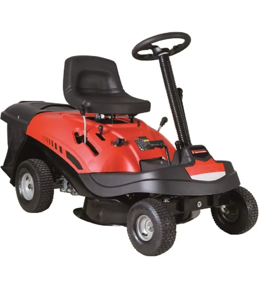 Trattorino tagliaerba a scoppio sandrigarden "sg-tr196" taglio 61 cm motore 196 cc - con cesto di raccolta