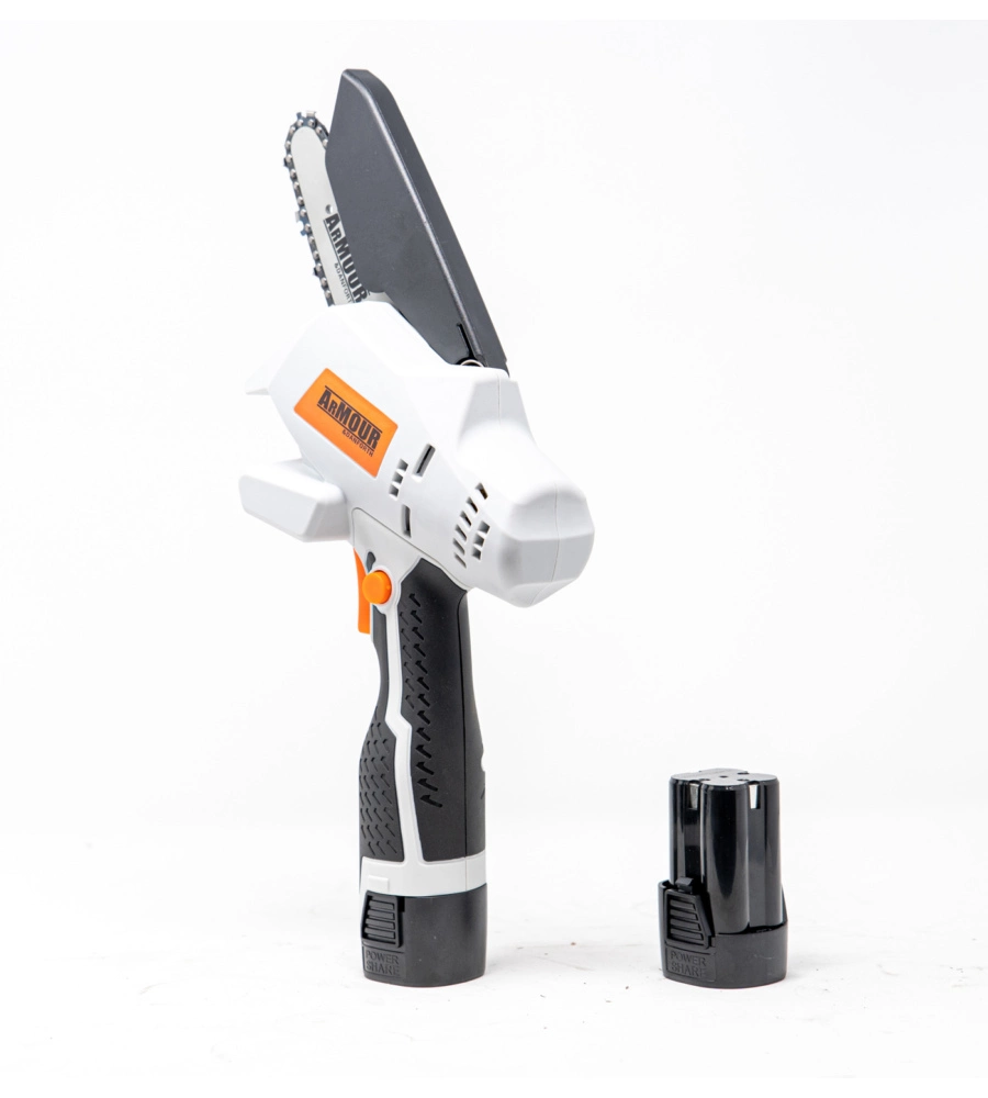 Potatore a catena a batteria armour&danforth barra 10cm, 2 batterie 16v 2ah