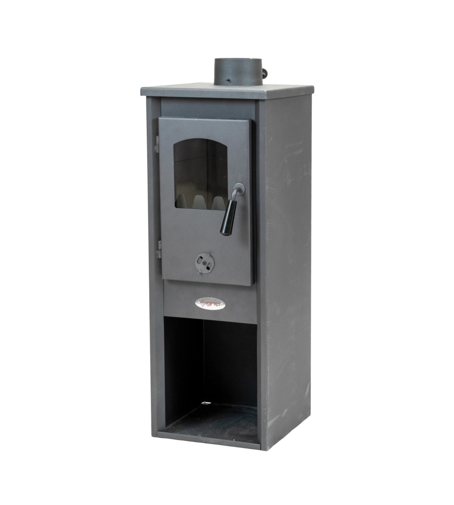 Stufa a legna ignip "berna" grigio 7 kw