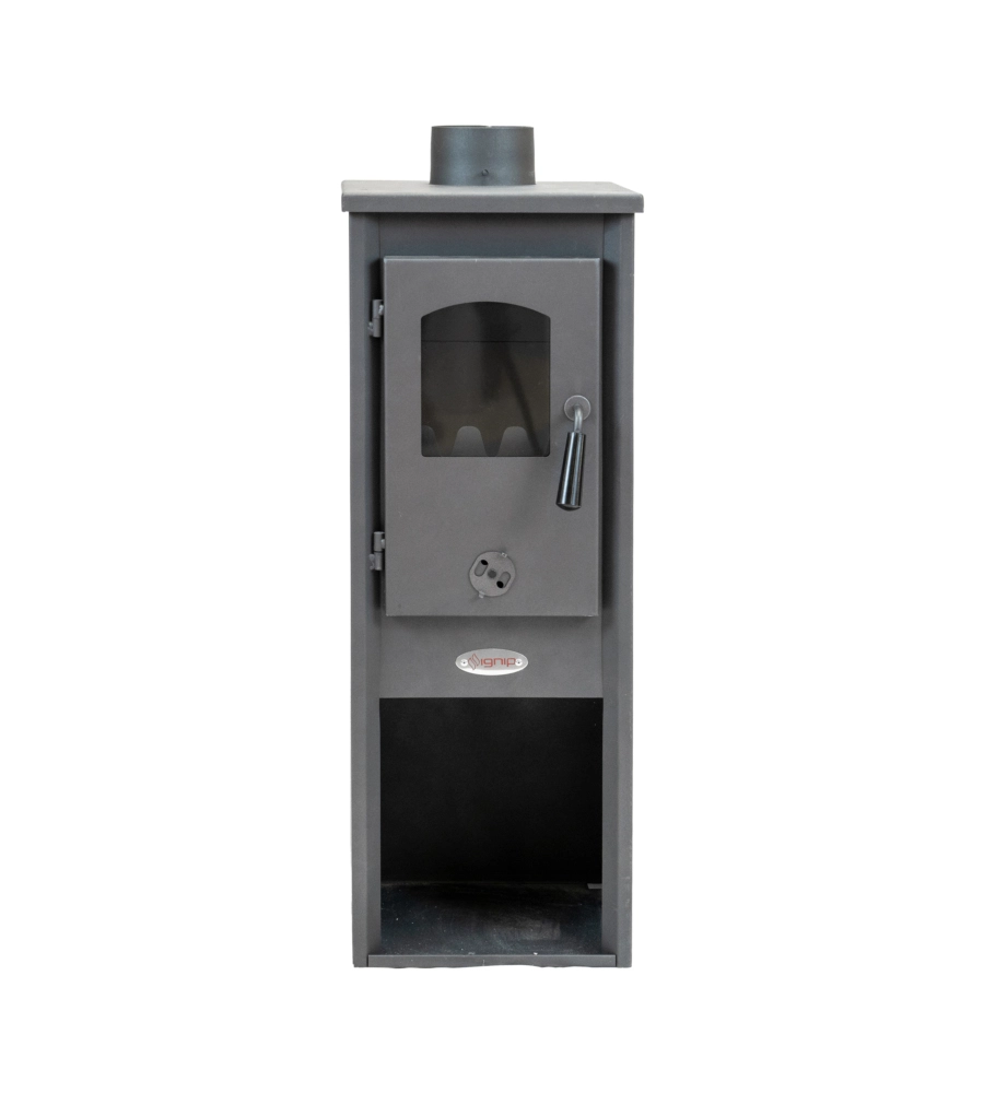 Stufa a legna ignip "berna" grigio 7 kw