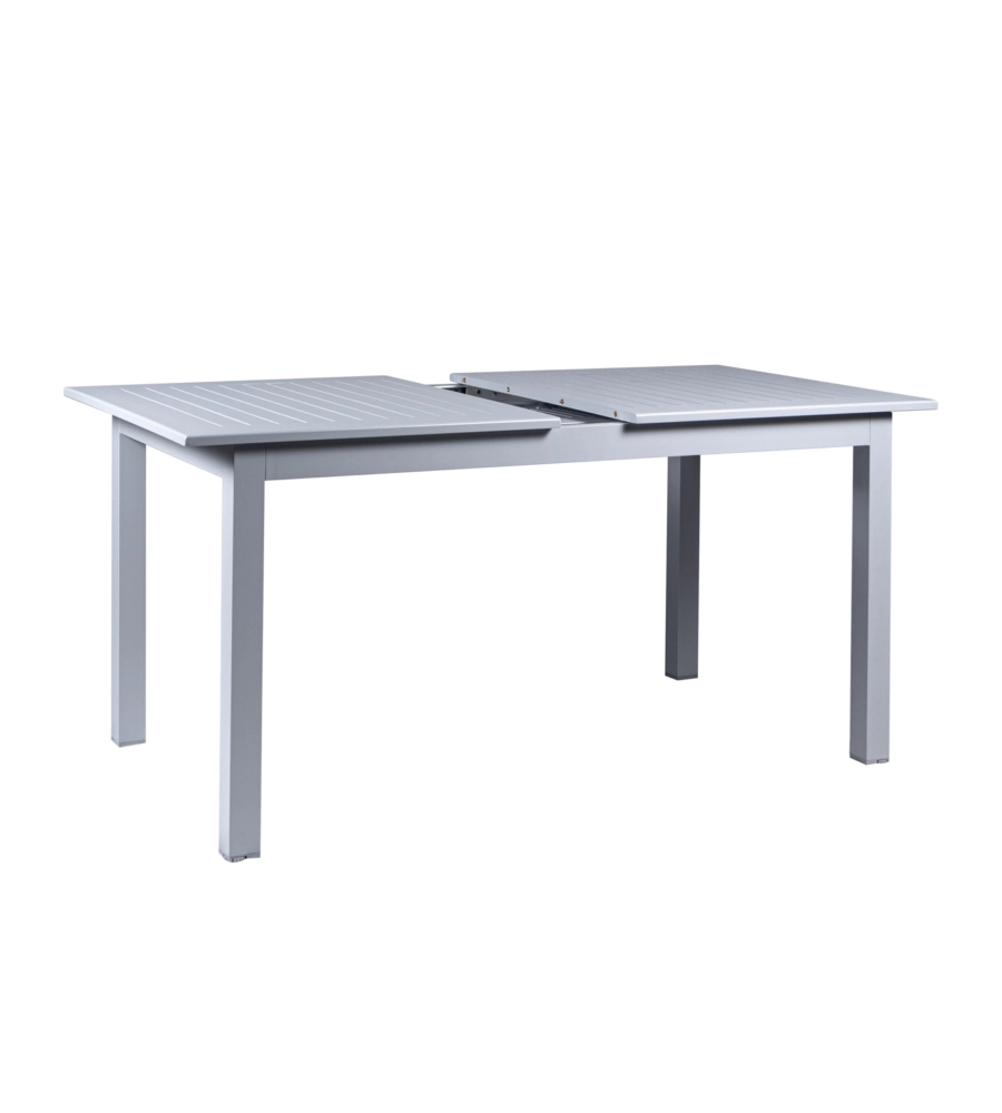 Tavolo da esterno allungabile eurogarden in alluminio grigio chiaro 210/152x89x75 cm