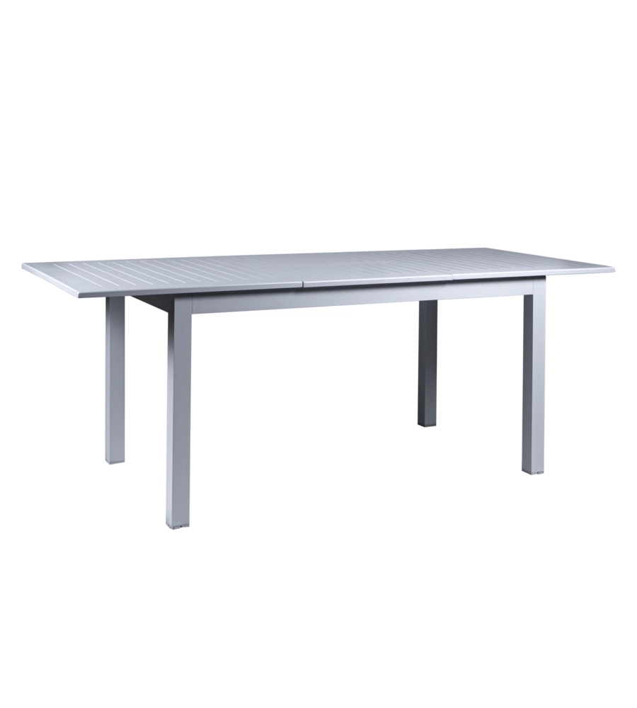 Tavolo da esterno allungabile eurogarden in alluminio grigio chiaro 210/152x89x75 cm