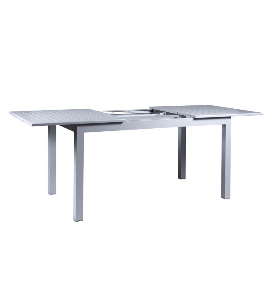 Tavolo da esterno allungabile eurogarden in alluminio grigio chiaro 210/152x89x75 cm