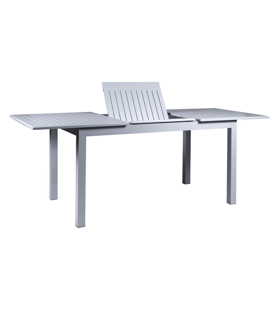 Tavolo da esterno allungabile eurogarden in alluminio grigio chiaro 210/152x89x75 cm