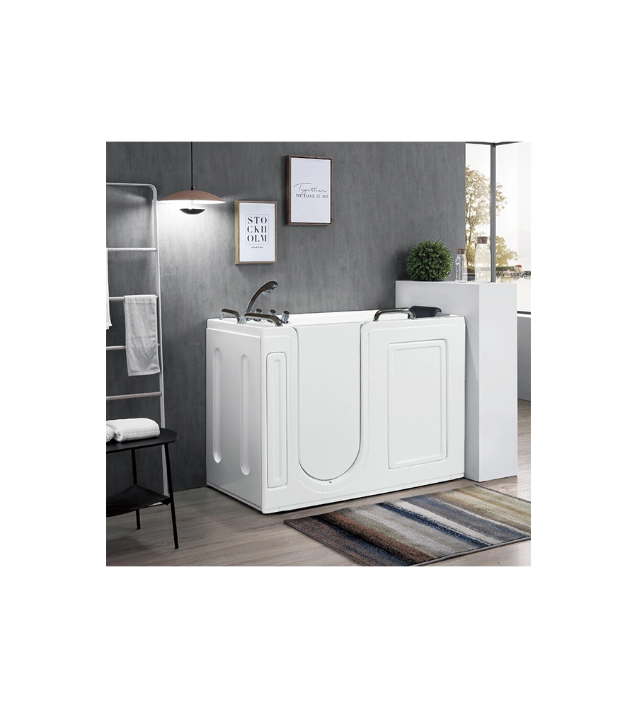 Vasca da bagno con sportello apertura a sinistra 133,4x67,3x101,6 cm