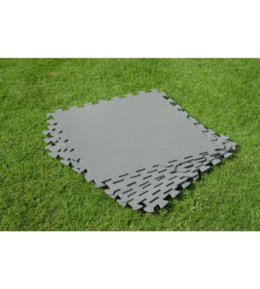 Tappetto per piscina grigio 9 pezzi da 50x50 cm - bestway