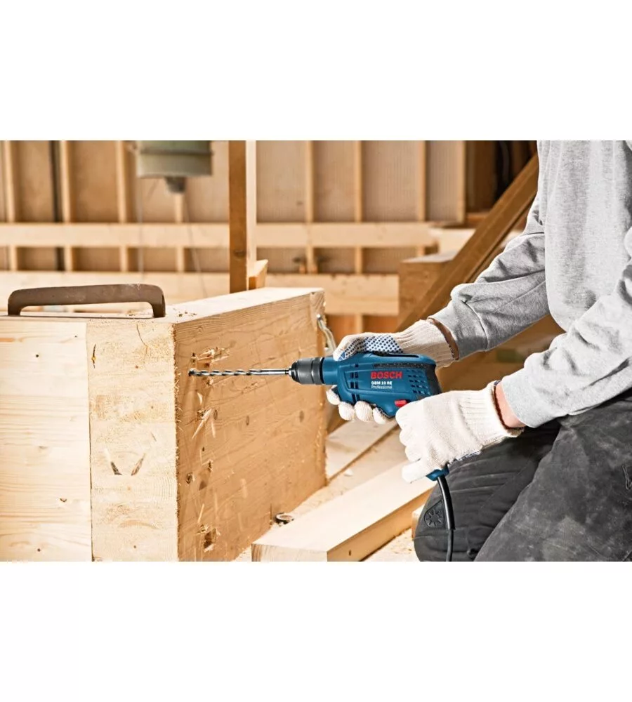 Trapano compatto elettrico bosch "gbm 10 re" 600 w