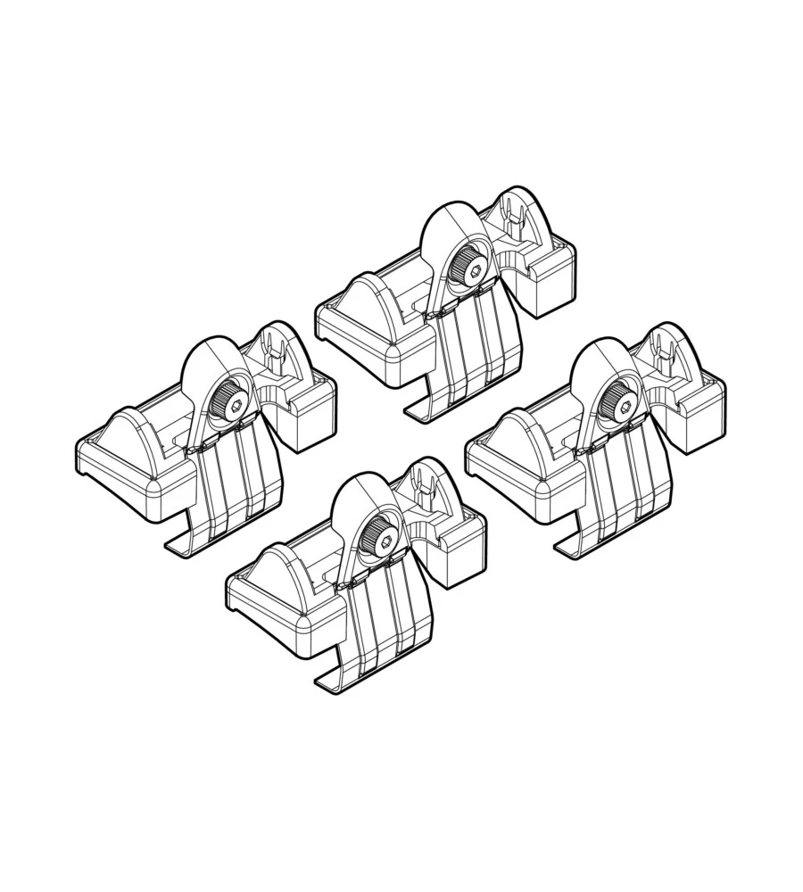 Kit attacchi per barre auto portatutto audi a6 9/04>4/11  n21035