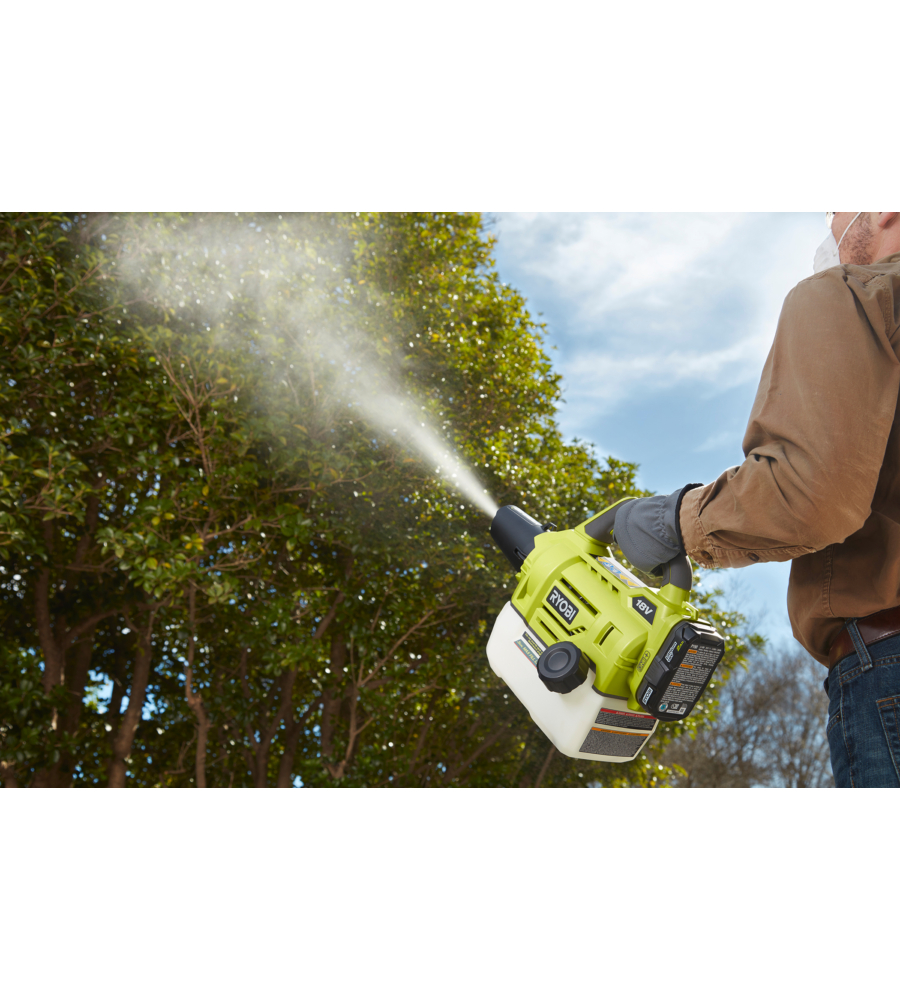 Atomizzatore a batteria ryobi "ry18fga" 18v, batteria 2ah inclusa