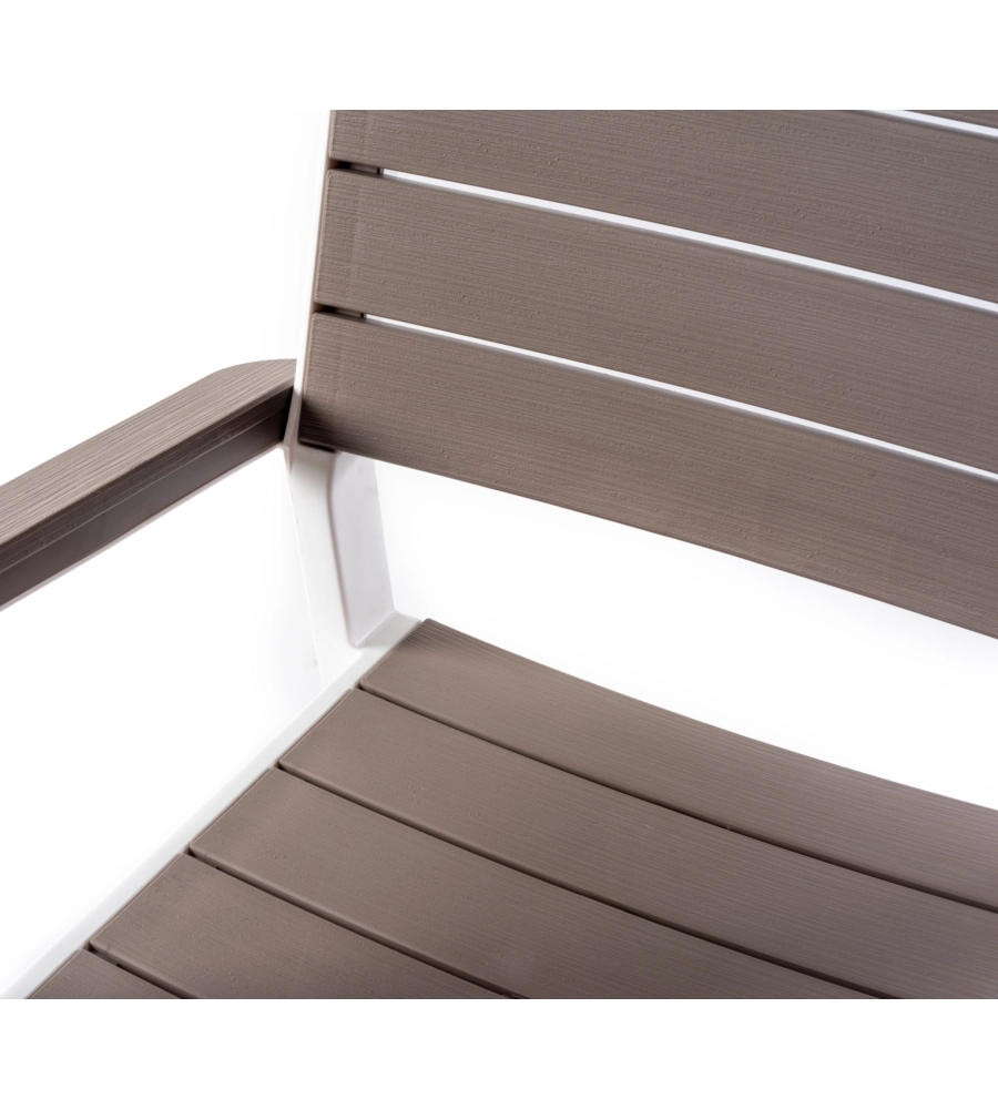 Set 2 sedie da giardino keter "harmony" in polipropilene cappuccino 59x60x86 cm