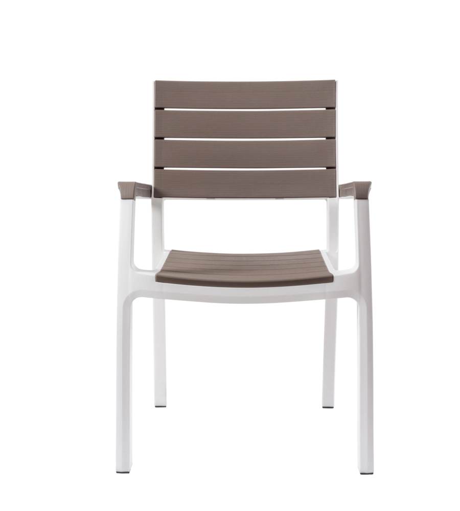Set 2 sedie da giardino keter "harmony" in polipropilene cappuccino 59x60x86 cm