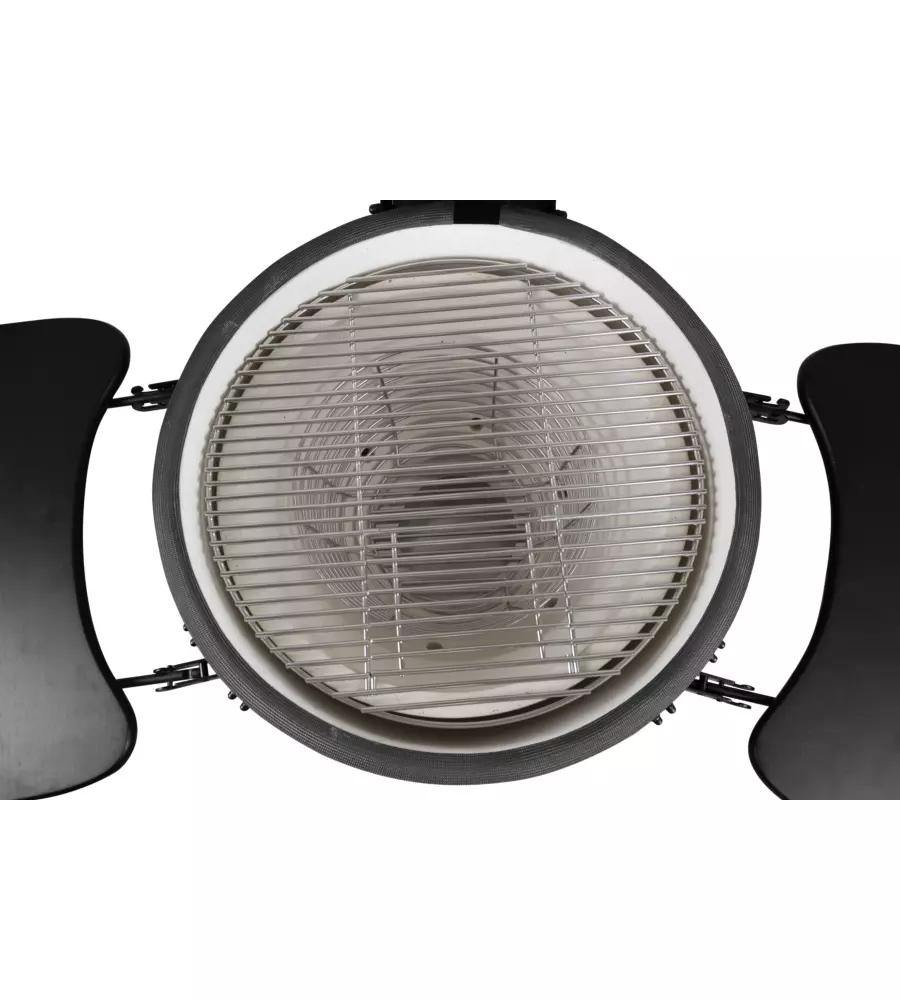 Barbecue a carbonella barbecook "kamado kamal" con telo di copertura in omaggio e griglia 53 cm