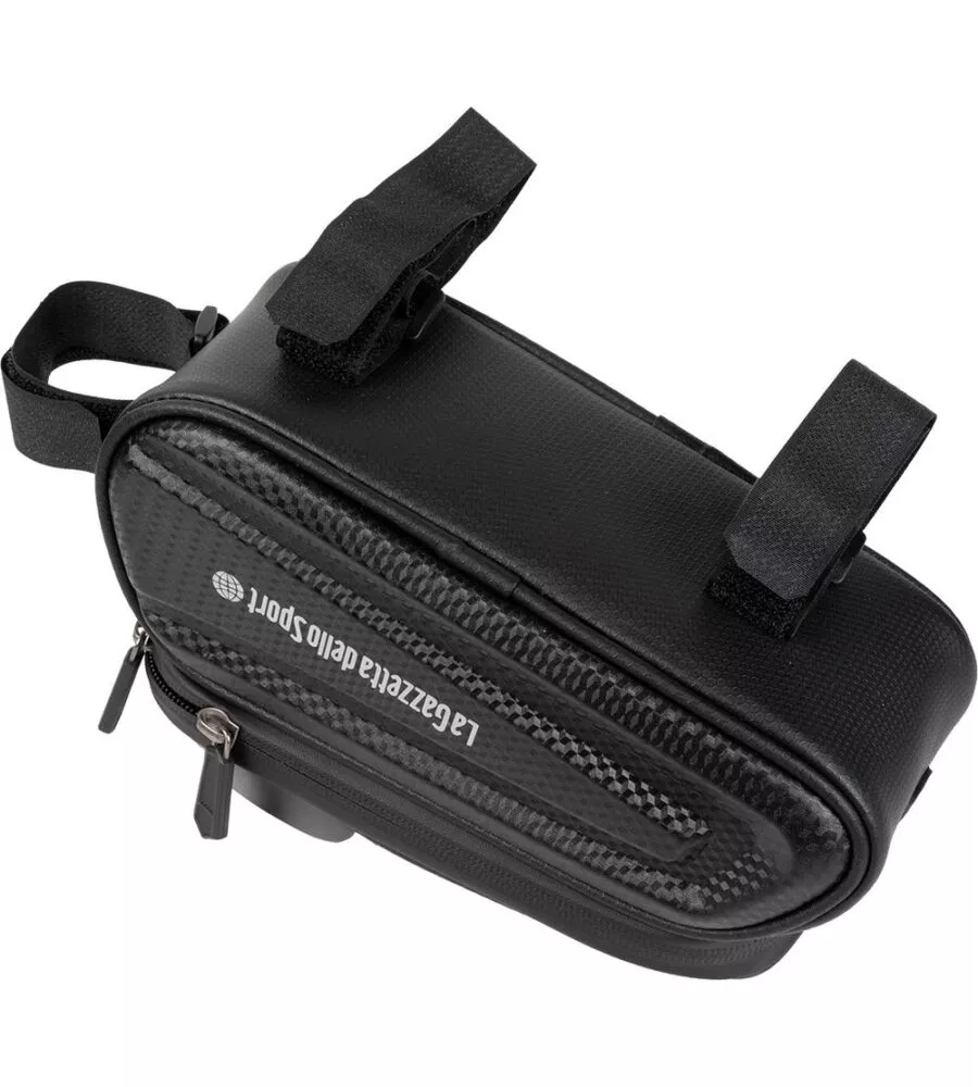 Borsa per bicicletta gazzetta dello sport "crono" idrorepellente, 11x13x24 cm