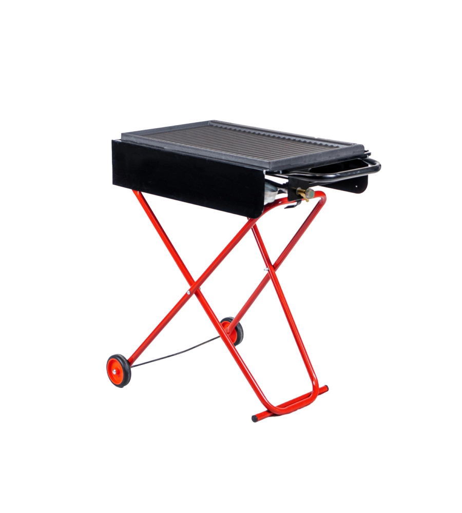 Barbecue a gas pieghevole arnold con ruote 73x43x74 cm