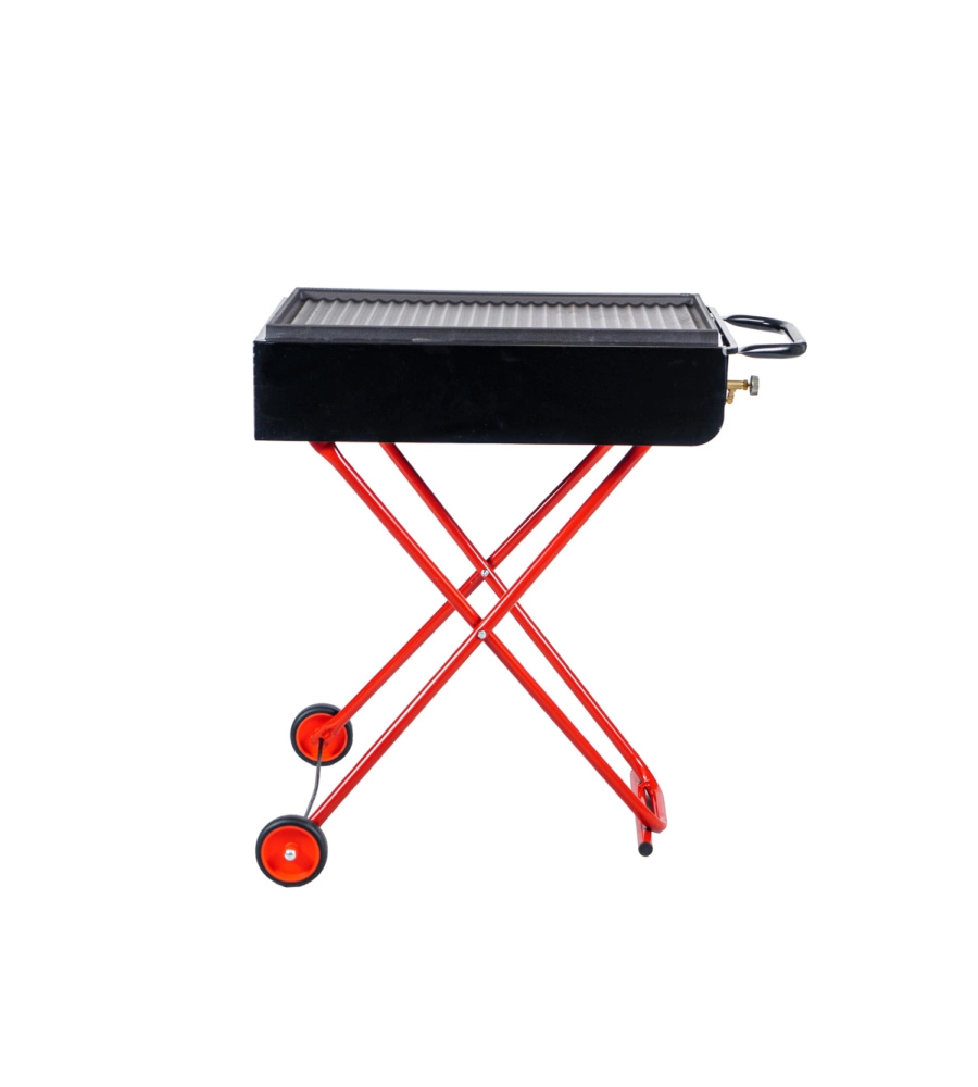 Barbecue a gas pieghevole arnold con ruote 73x43x74 cm