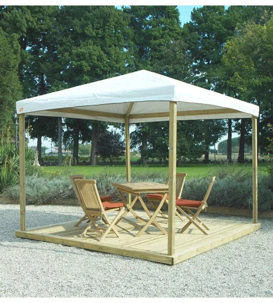 Gazebo da esterno in legno "joy pocket" 3x3 m