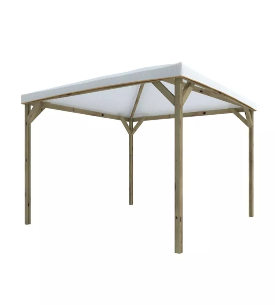 Gazebo da esterno in legno "joy pocket" 3x3 m