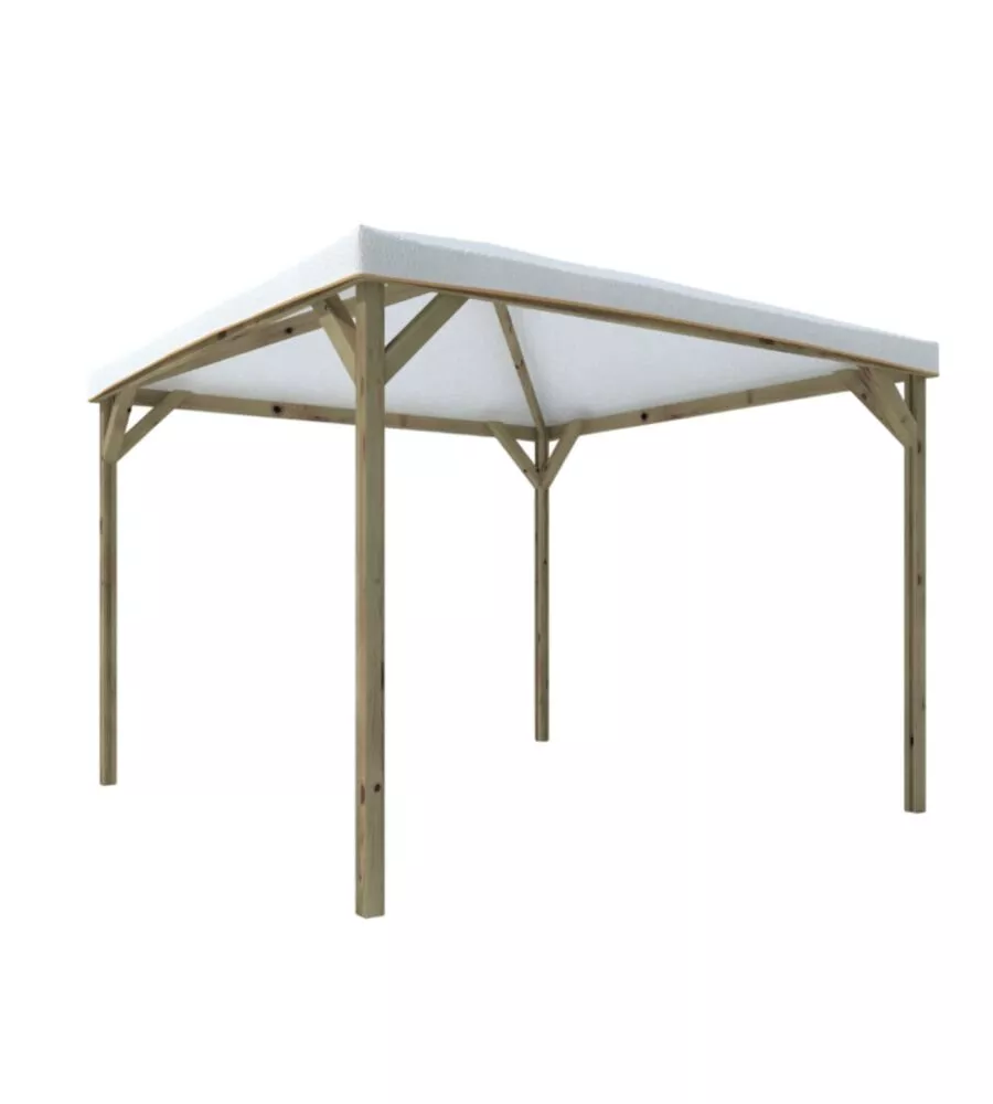 Gazebo da esterno in legno "joy pocket" 3x3 m