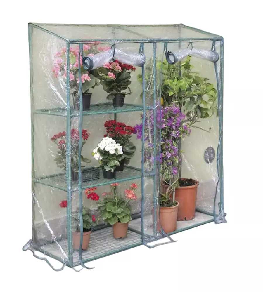 Telo di ricambio verdemax per serra buganvillea big in plastica trasparente 143x50x155 cm