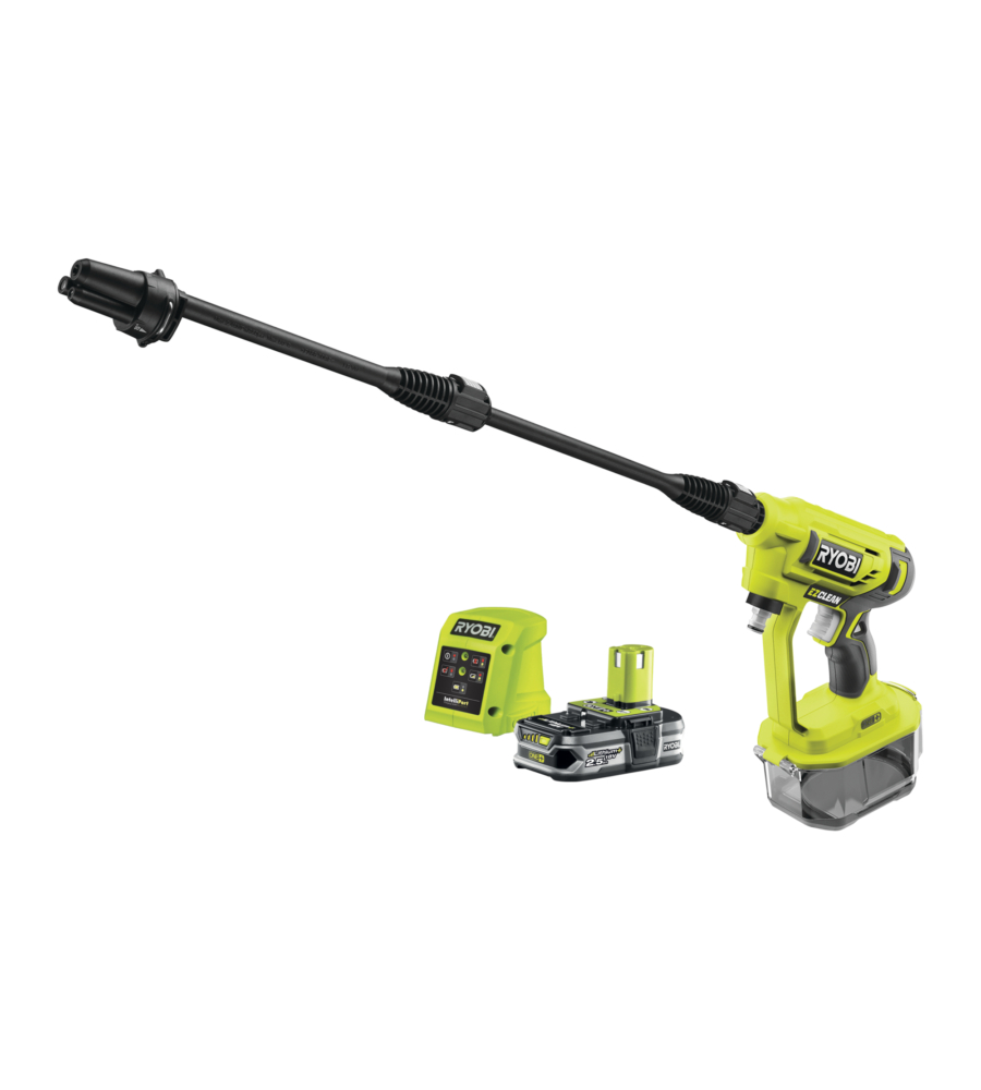 Lancia a pressione a batteria ryobi "ry18pw22a-125" 22 bar 182 l/h 18v 2,5ah