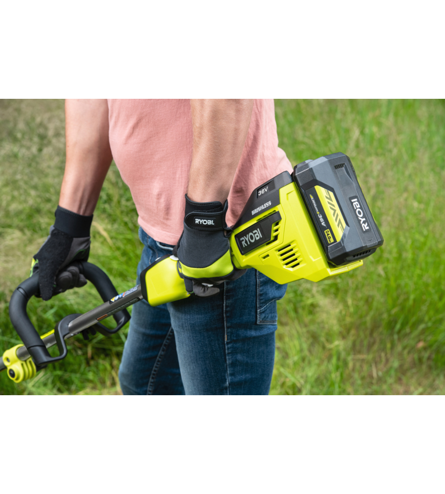 Decespugliatore a batteria ryobi "ry36eltx33a-0" 36v, solo corpo macchina