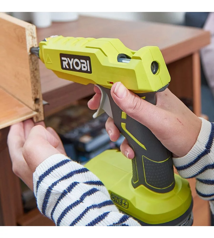 Pistola per colla a caldo a batteria ryobi "r18glu-0" 18v, solo corpo macchina