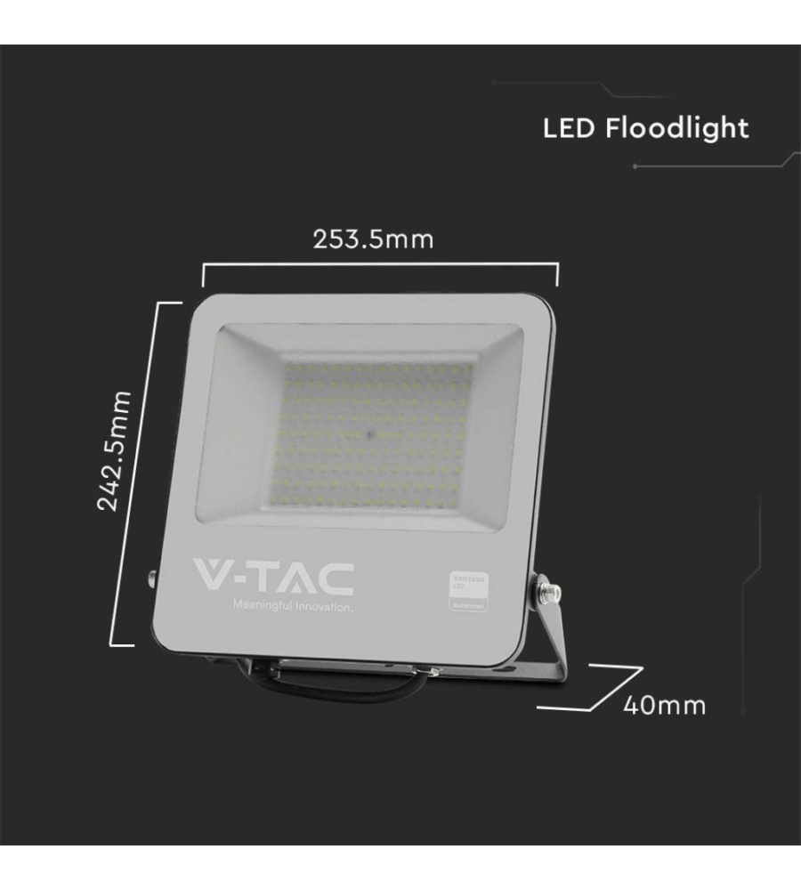 Faro led 4000k 100w, 10000lm