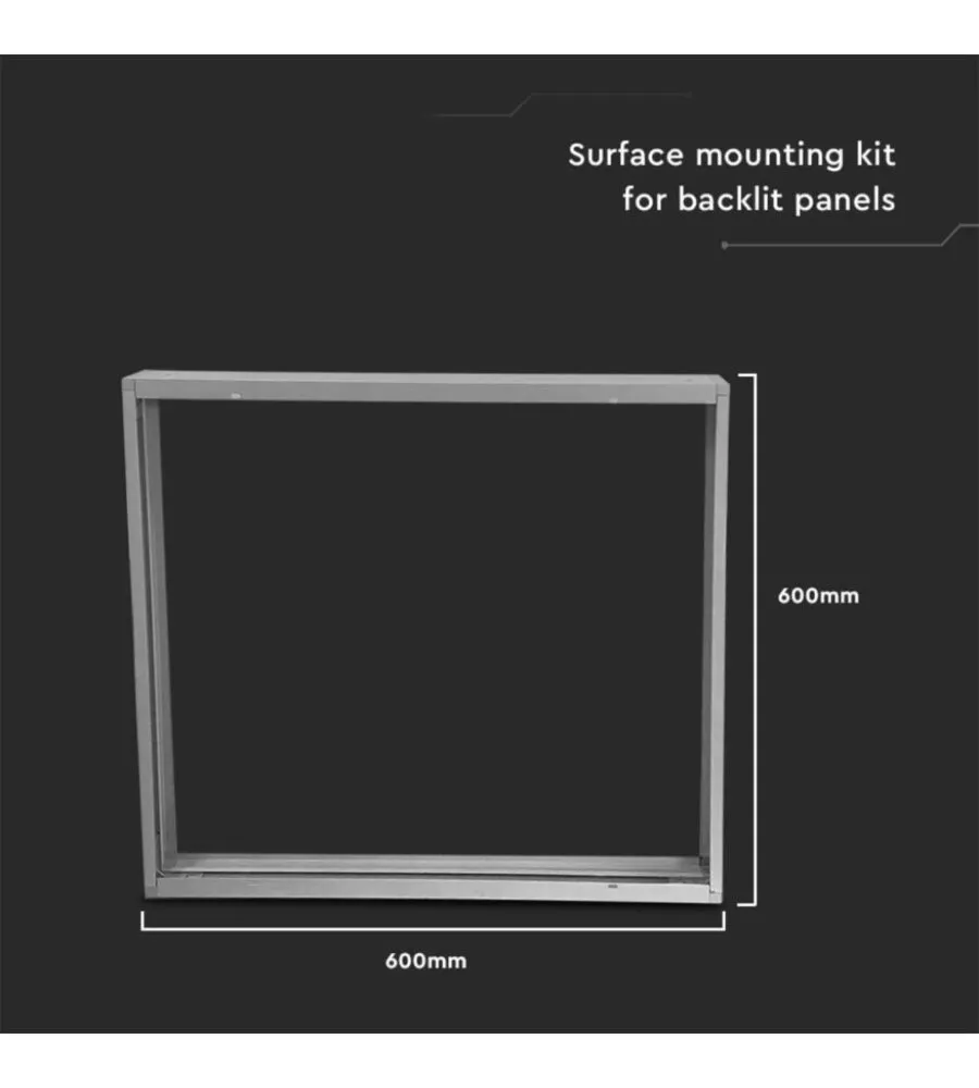 Supporto per montaggio a plafone pannelli led 60x60