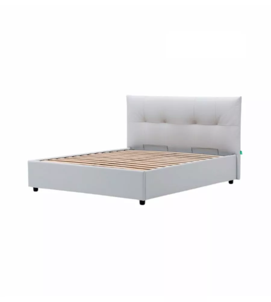Letto matrimoniale contenitore "easy" perla 160x190 cm