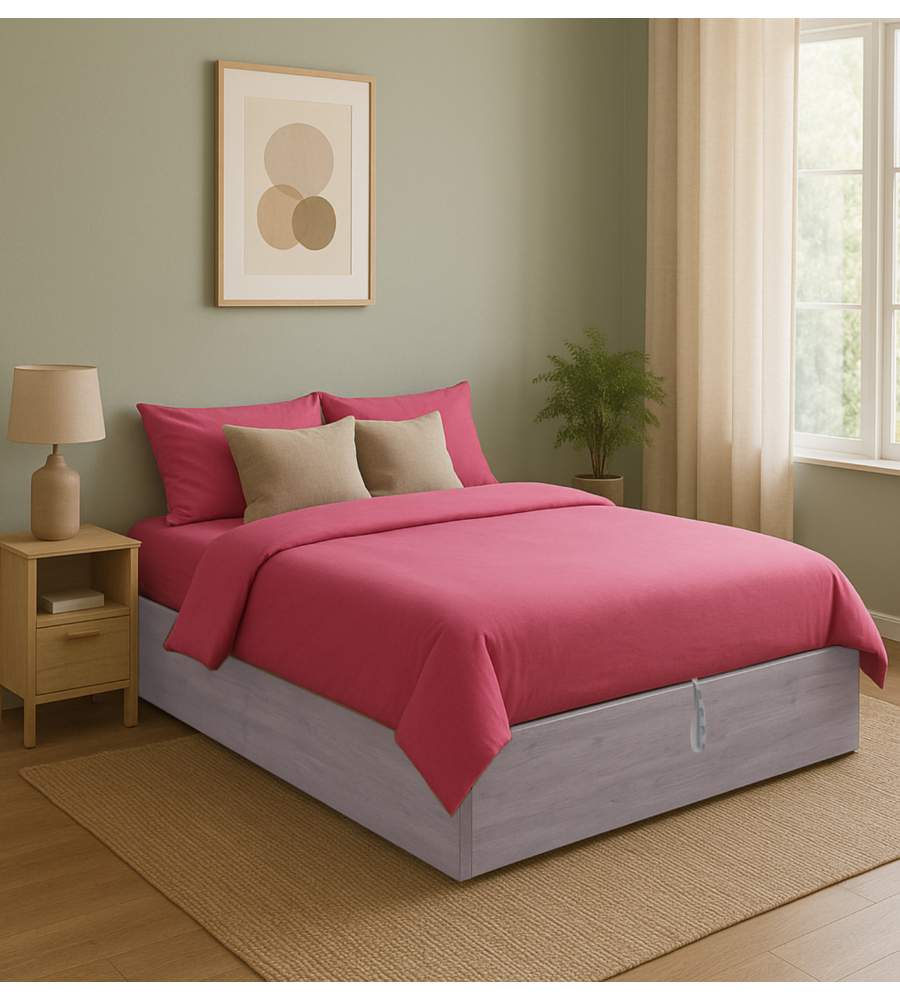 Letto matrimoniale contenitore "bed box" olmo naturale 160x190 cm