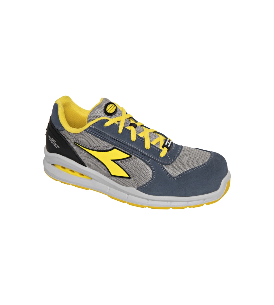 Diadora scarpa da lavoro antinfortunistica run net airbox low s1p src, blu tg.45
