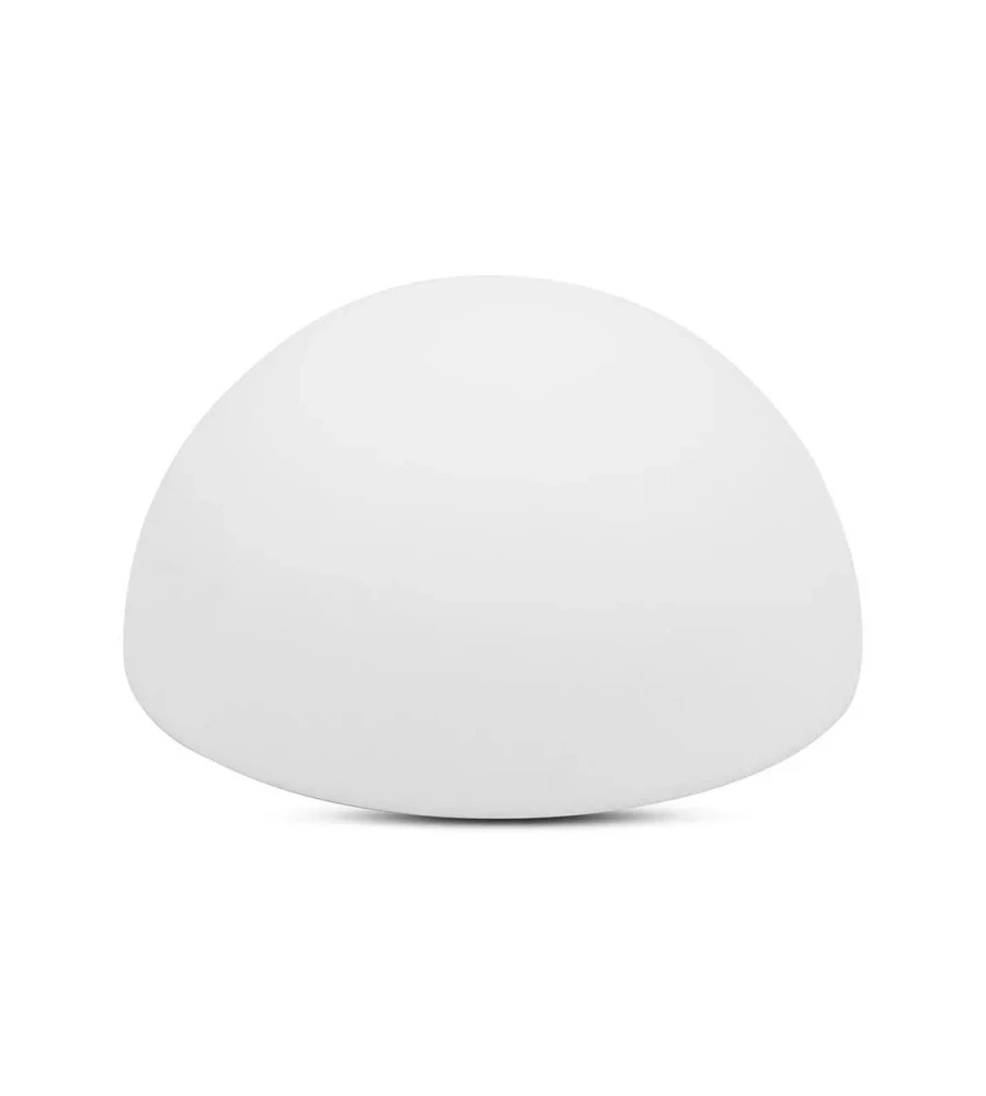 Semi sfera decorativa da esterno luminosa led rgb ricaricabile e con telecomando 50x50x26 cm