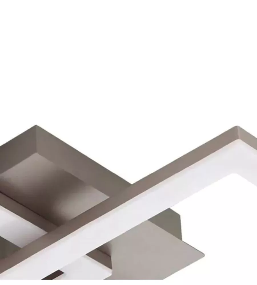 Plafoniera led da interno eglo "huerta" grigio 4000k