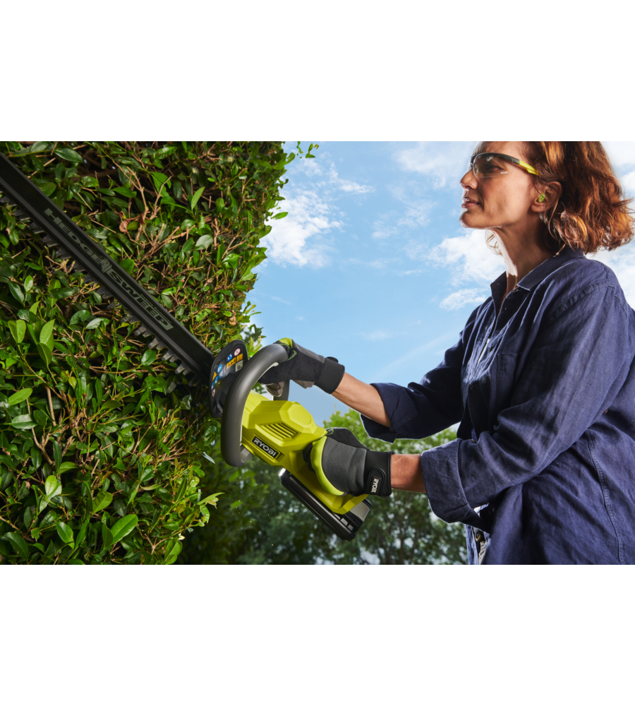 Tagliasiepi a batteria ryobi "ry36ht60a-120" lama 60 cm 36v, batteria 2ah inclusa