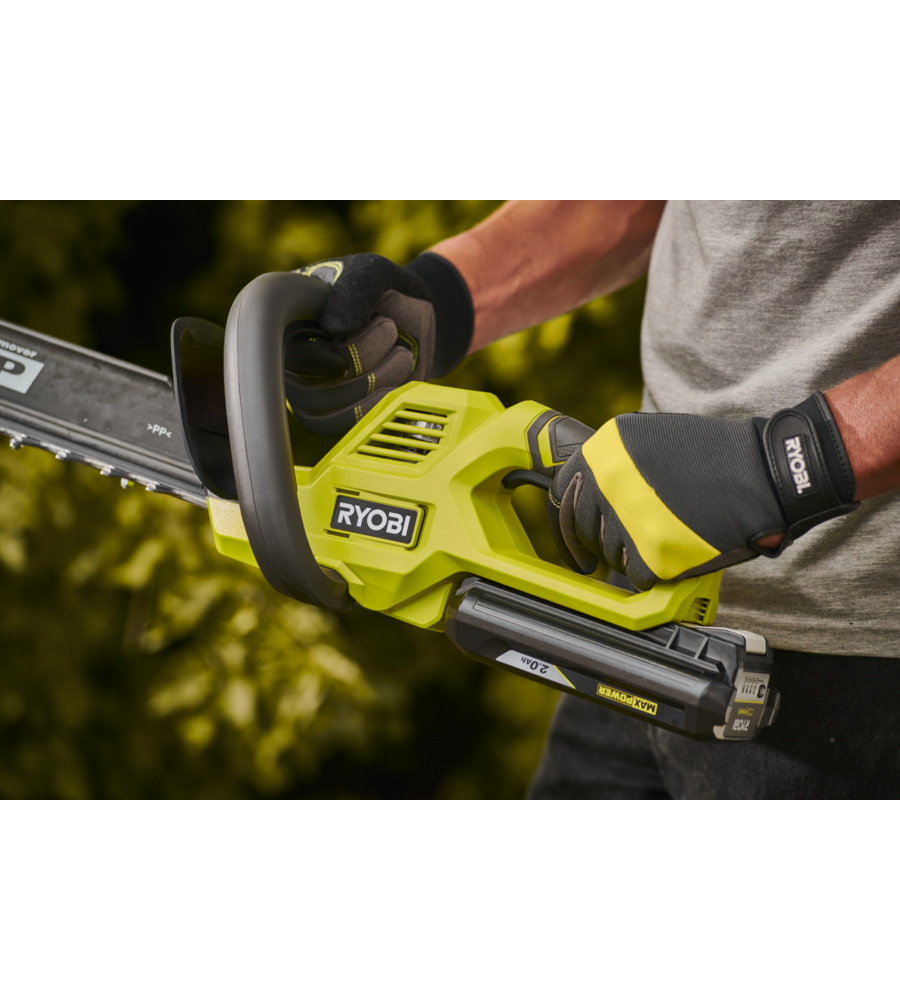 Tagliasiepi a batteria ryobi "ry36ht60a-120" lama 60 cm 36v, batteria 2ah inclusa